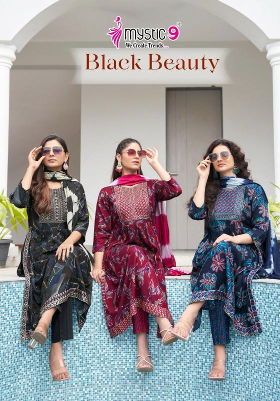 Mystic 9 Black Beauty Vol 4 Catalog fab india kurtis online