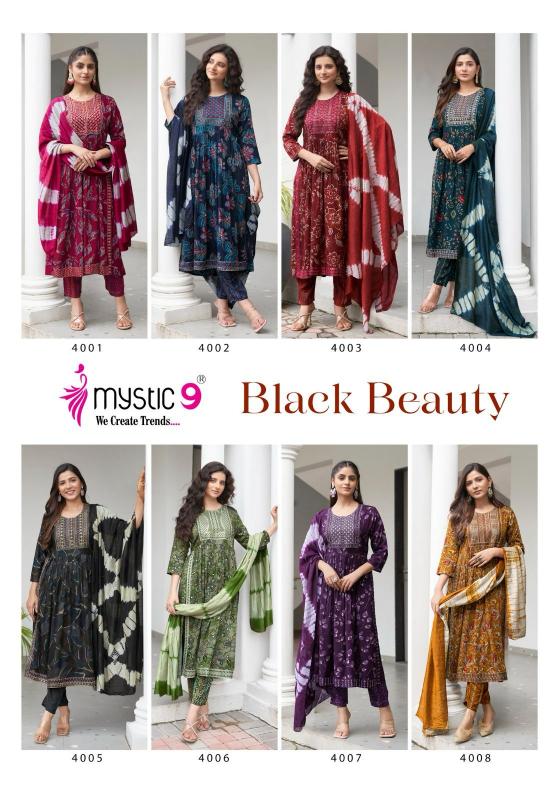 Mystic 9 Black Beauty Vol 4 Catalog fab india kurtis online