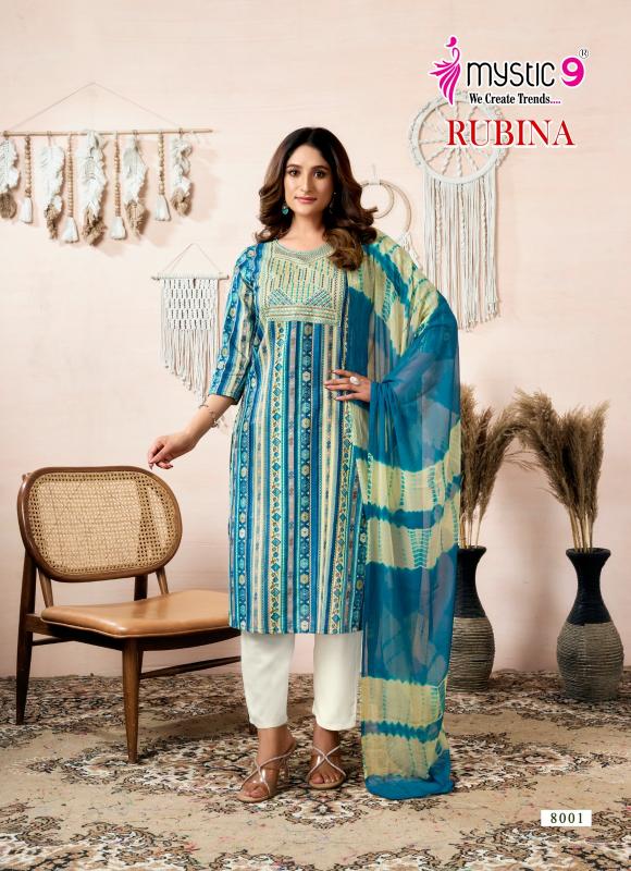 Mystic 9 Rubina Vol 8 Catalog dfab india kurtis