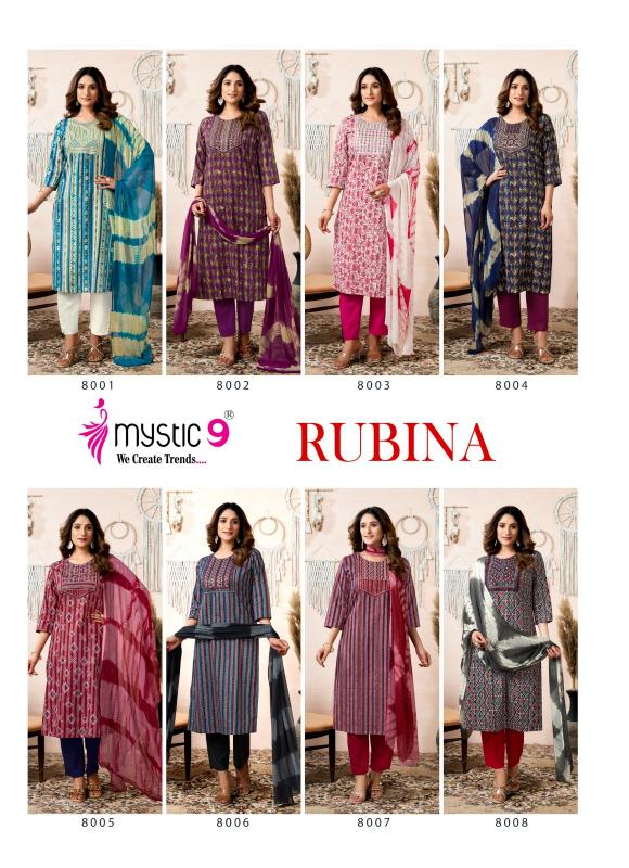 Mystic 9 Rubina Vol 8 Catalog dfab india kurtis