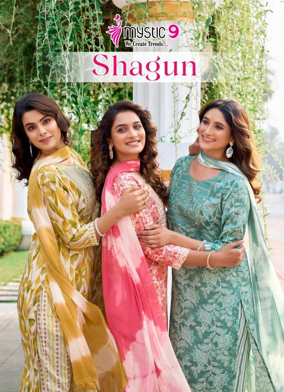 Mystic 9 Shagun Vol 14 catalog bollywood replica kurtis women online india