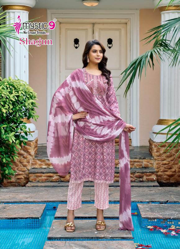 Mystic 9 Shagun Vol 14 catalog bollywood replica kurtis women online india
