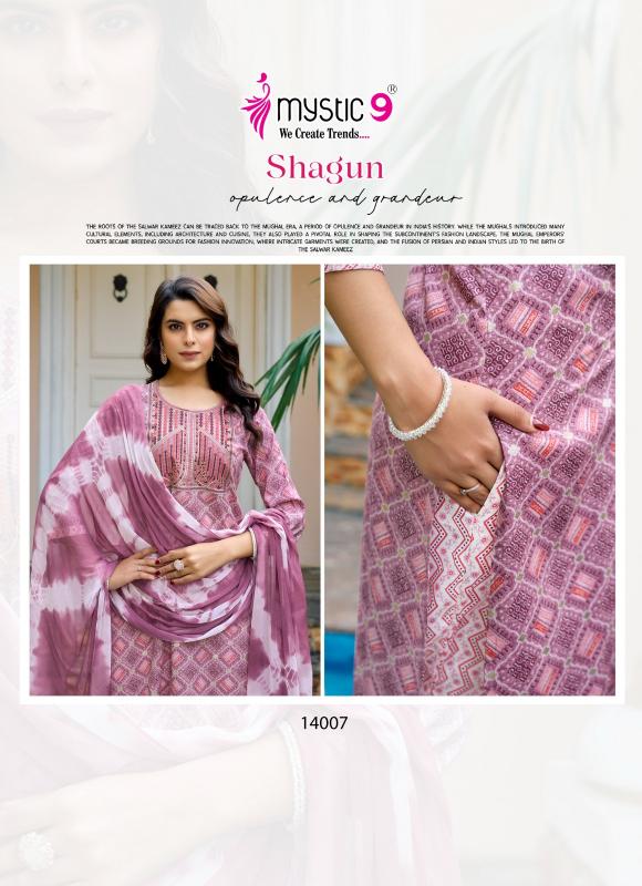 Mystic 9 Shagun Vol 14 catalog bollywood replica kurtis women online india