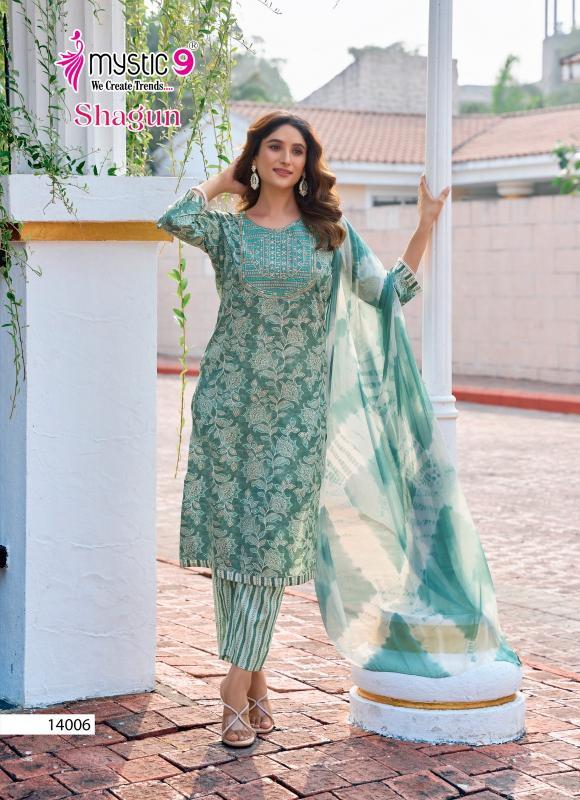 Mystic 9 Shagun Vol 14 catalog bollywood replica kurtis women online india