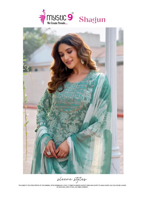 Mystic 9 Shagun Vol 14 catalog bollywood replica kurtis women online india