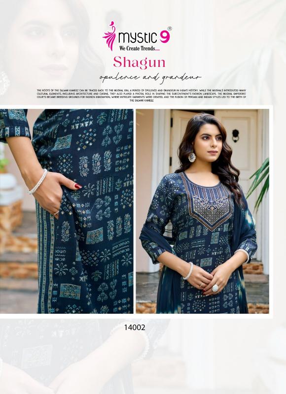 Mystic 9 Shagun Vol 14 catalog bollywood replica kurtis women online india