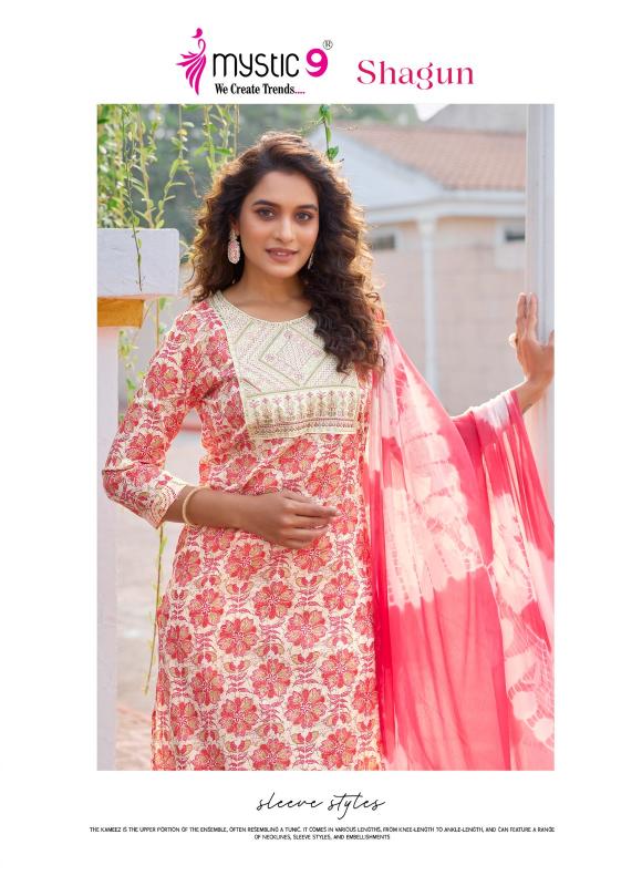 Mystic 9 Shagun Vol 14 catalog bollywood replica kurtis women online india