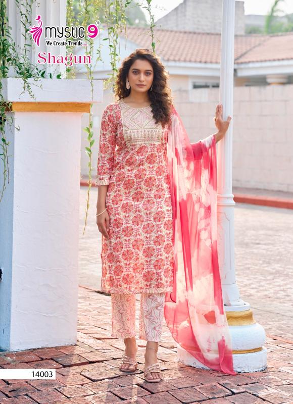 Mystic 9 Shagun Vol 14 catalog bollywood replica kurtis women online india