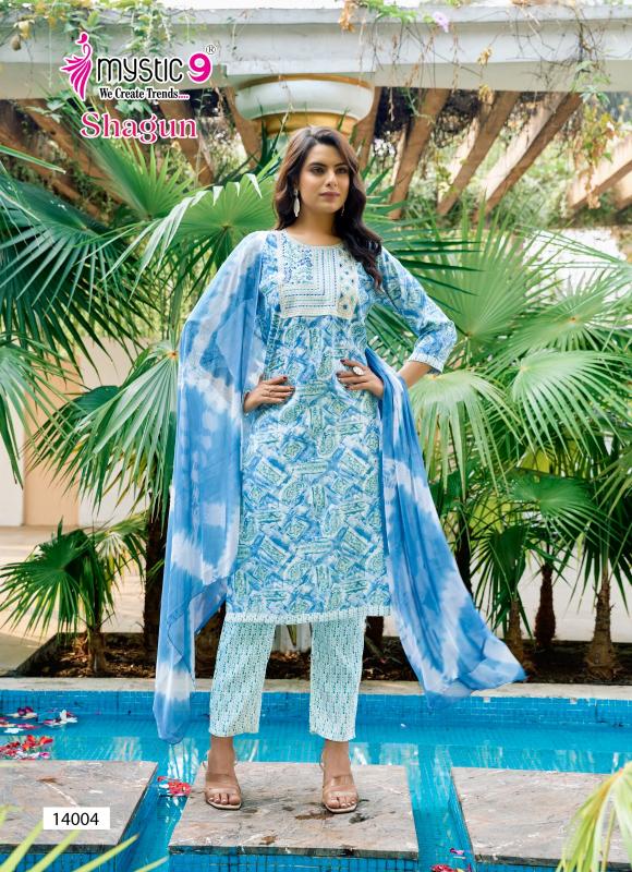 Mystic 9 Shagun Vol 14 catalog bollywood replica kurtis women online india