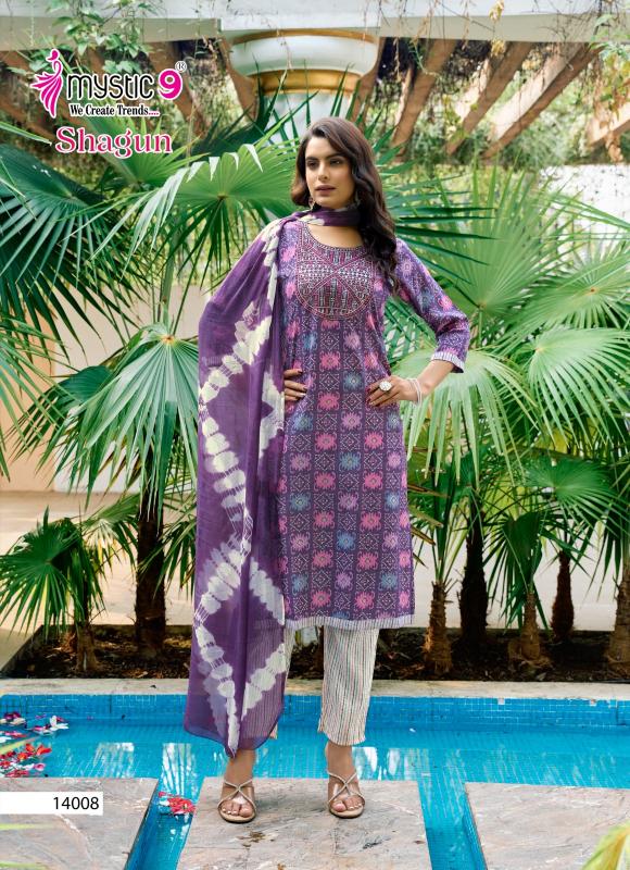 Mystic 9 Shagun Vol 14 catalog bollywood replica kurtis women online india