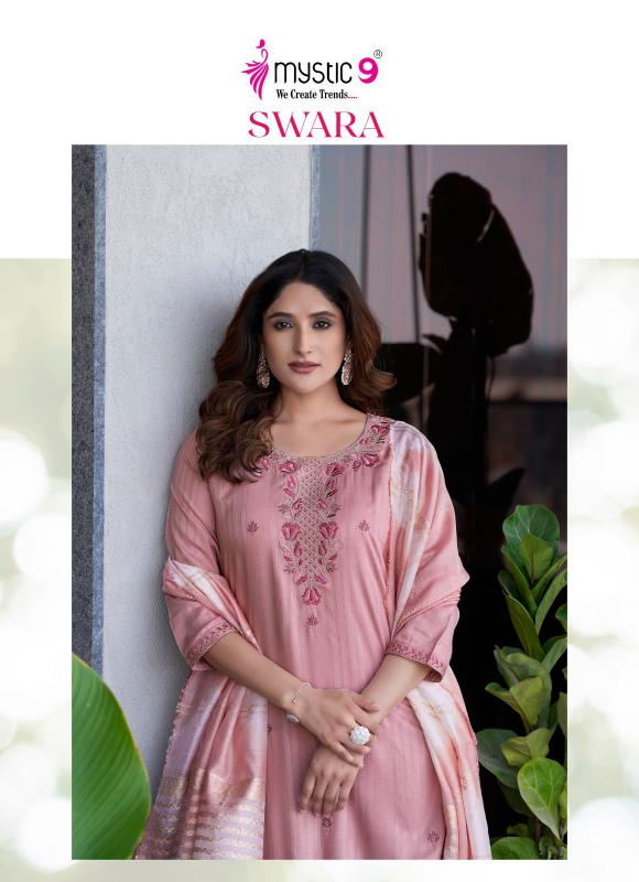 Mystic 9 Swara Vol 2 catalog Rayon Dobby branded kurtis wholesale in surat