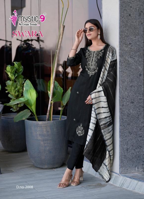 Mystic 9 Swara Vol 2 catalog Rayon Dobby branded kurtis wholesale in surat