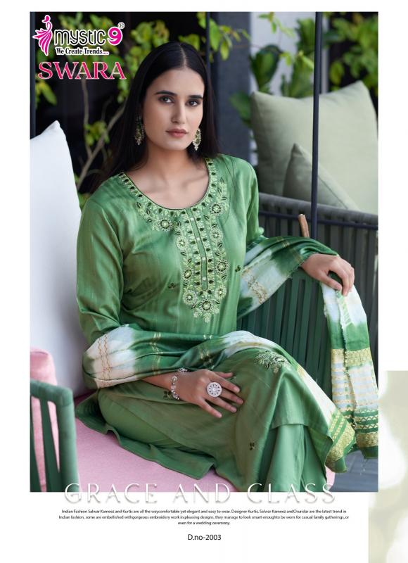 Mystic 9 Swara Vol 2 catalog Rayon Dobby branded kurtis wholesale in surat