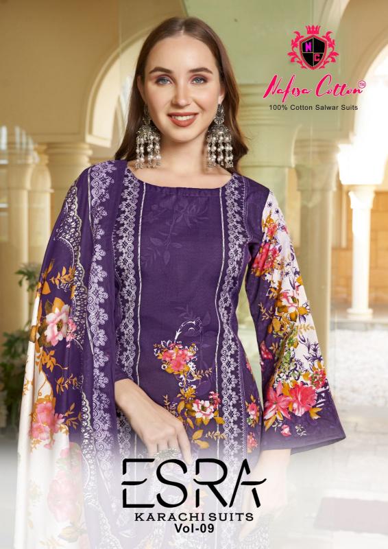 Nafisa Esra Vol-09 – Karachi Dress Material - Wholesale Catalog