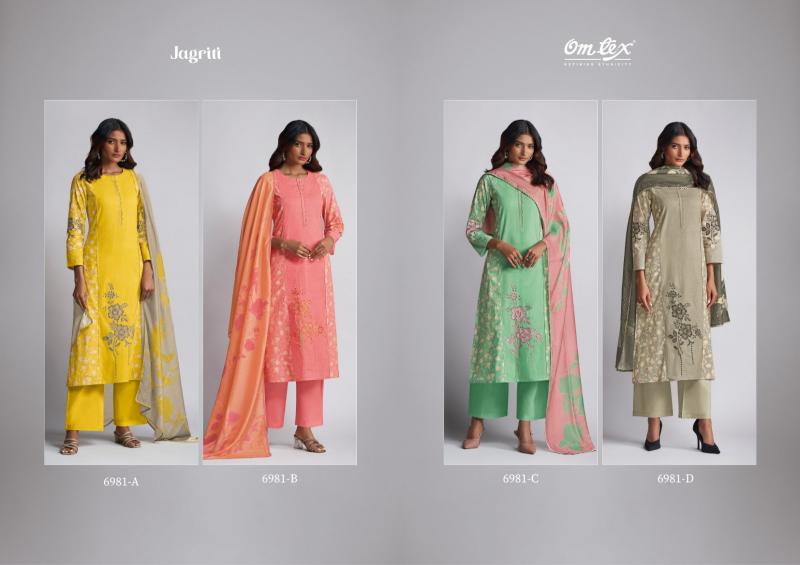 Omtex Jagriti catalog lawn cotton salwar kameez