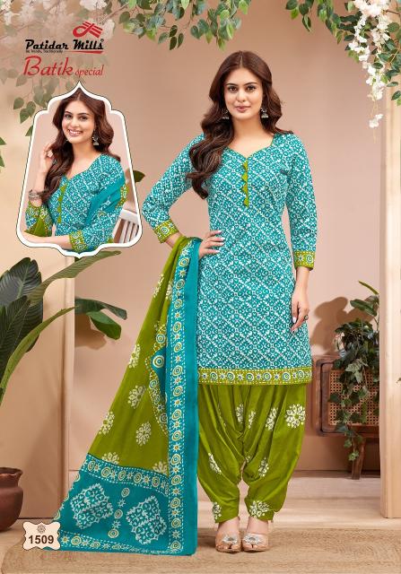 Patidar Batik Special Vol-15 – Dress Material - Wholesale Catalog