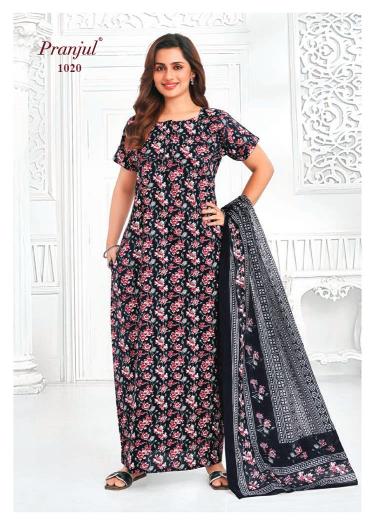 Pranjul Pratishtha Vol-10 – Nighty With Dupatta - Wholesale Catalog