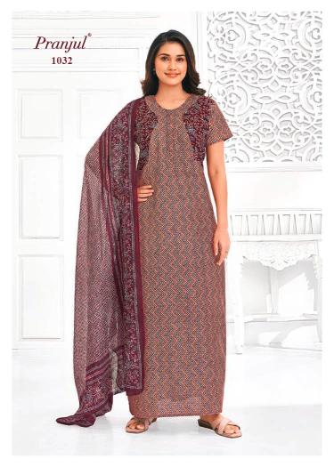 Pranjul Pratishtha Vol-10 – Nighty With Dupatta - Wholesale Catalog