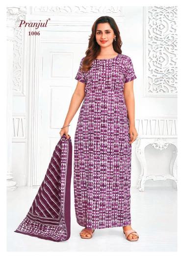 Pranjul Pratishtha Vol-10 – Nighty With Dupatta - Wholesale Catalog