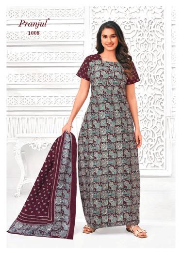 Pranjul Pratishtha Vol-10 – Nighty With Dupatta - Wholesale Catalog
