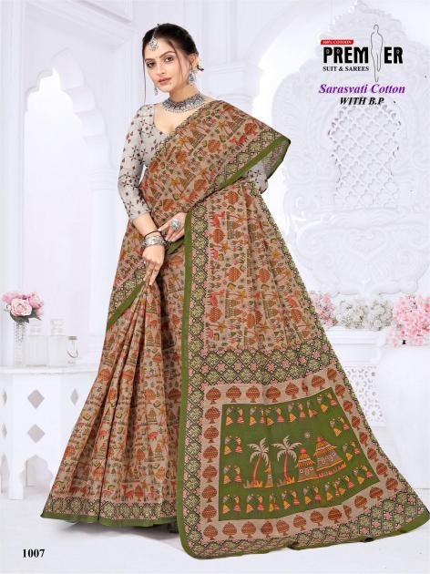 Premier Sarasvati Vol-1 – Cotton Sarees - Wholesale Catalog