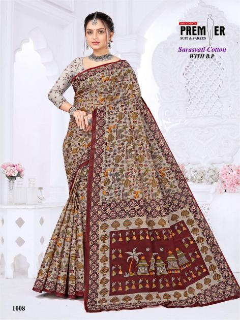 Premier Sarasvati Vol-1 – Cotton Sarees - Wholesale Catalog