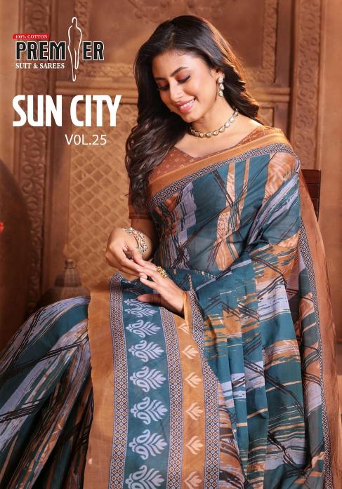 Premier Suncity Vol-25 - Cotton Sarees  - Wholesale Catalog