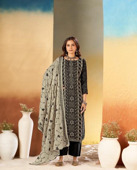Radhika Azara Black Berry Vol 16 catalog wholesale market of ladies dress materials in mumbai