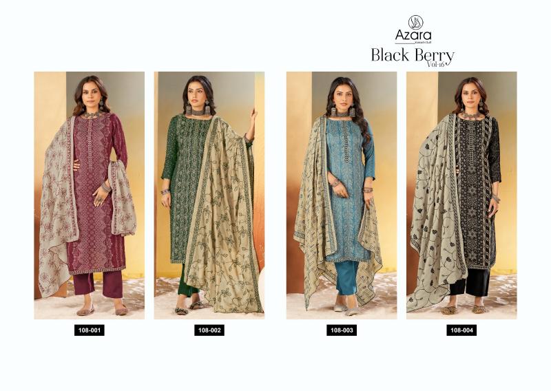 Radhika Azara Black Berry Vol 16 catalog wholesale market of ladies dress materials in mumbai