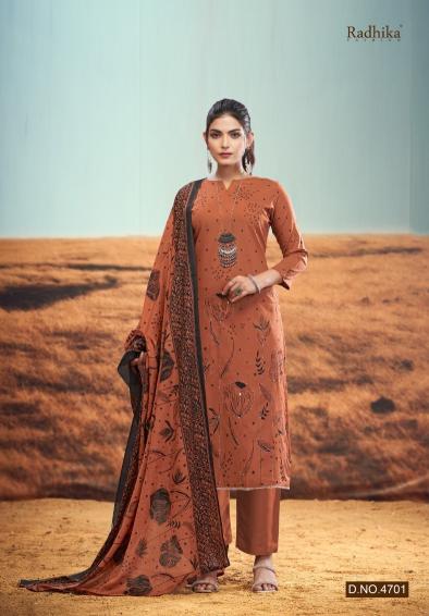 Radhika Azara Rabiya catalog wholesale dress material dealers in chennai