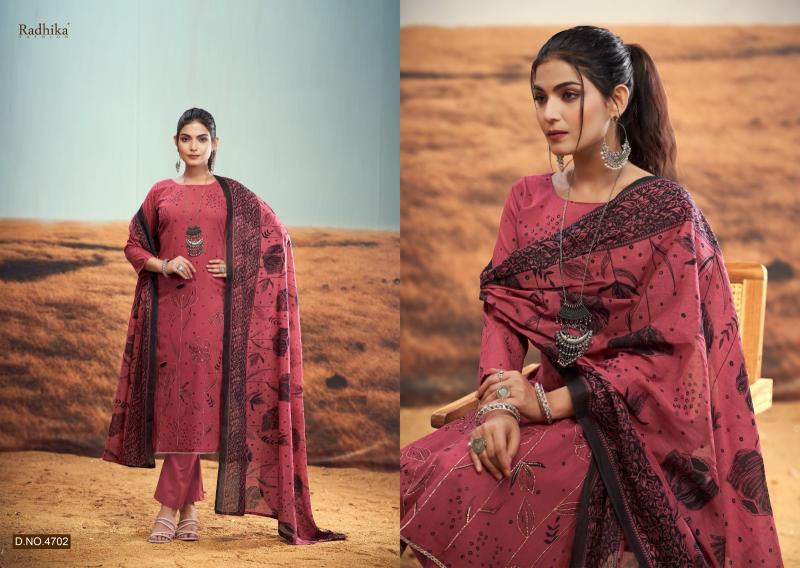 Radhika Azara Rabiya catalog wholesale dress material dealers in chennai