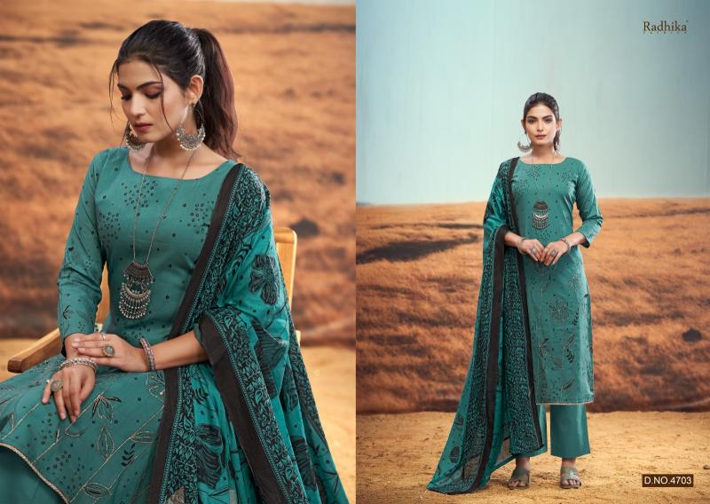 Radhika Azara Rabiya catalog wholesale dress material dealers in chennai