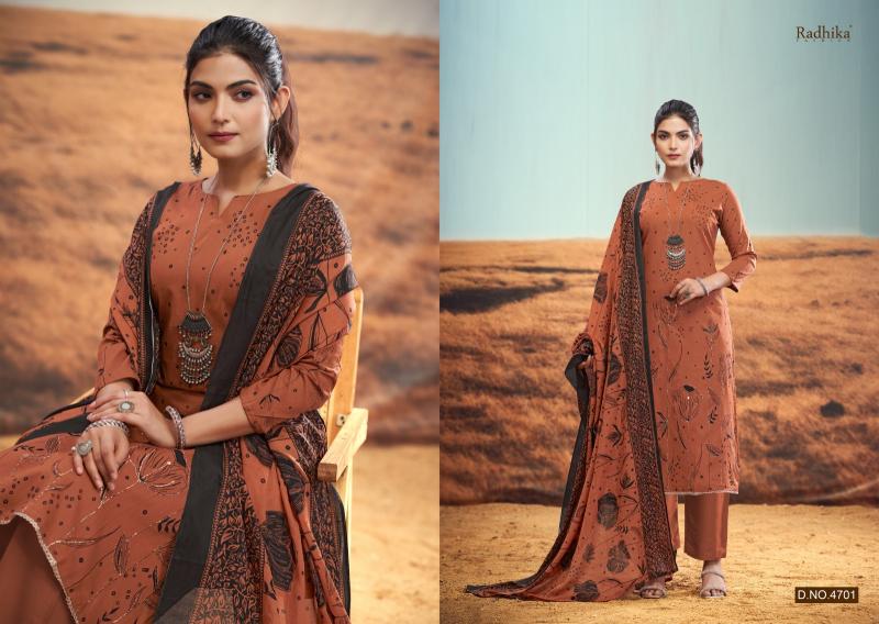 Radhika Azara Rabiya catalog wholesale dress material dealers in chennai