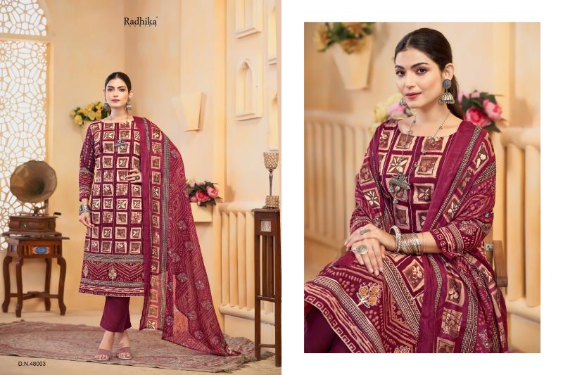 Radhika Azara Shirin catalog wholesaler of dress material in pune