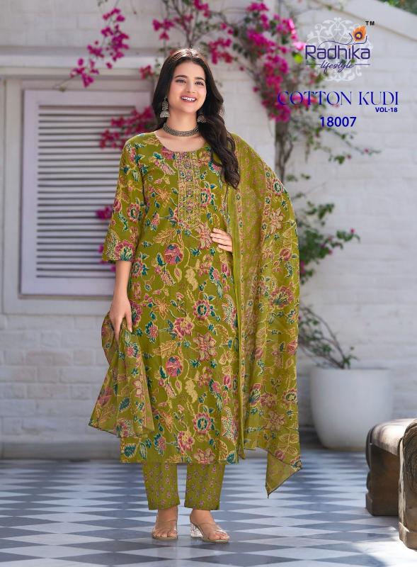 Radhika Lifestyle Cotton Kudi Vol 18 catalog pure cotton kurtis online india
