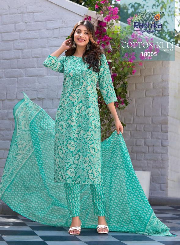 Radhika Lifestyle Cotton Kudi Vol 18 catalog pure cotton kurtis online india