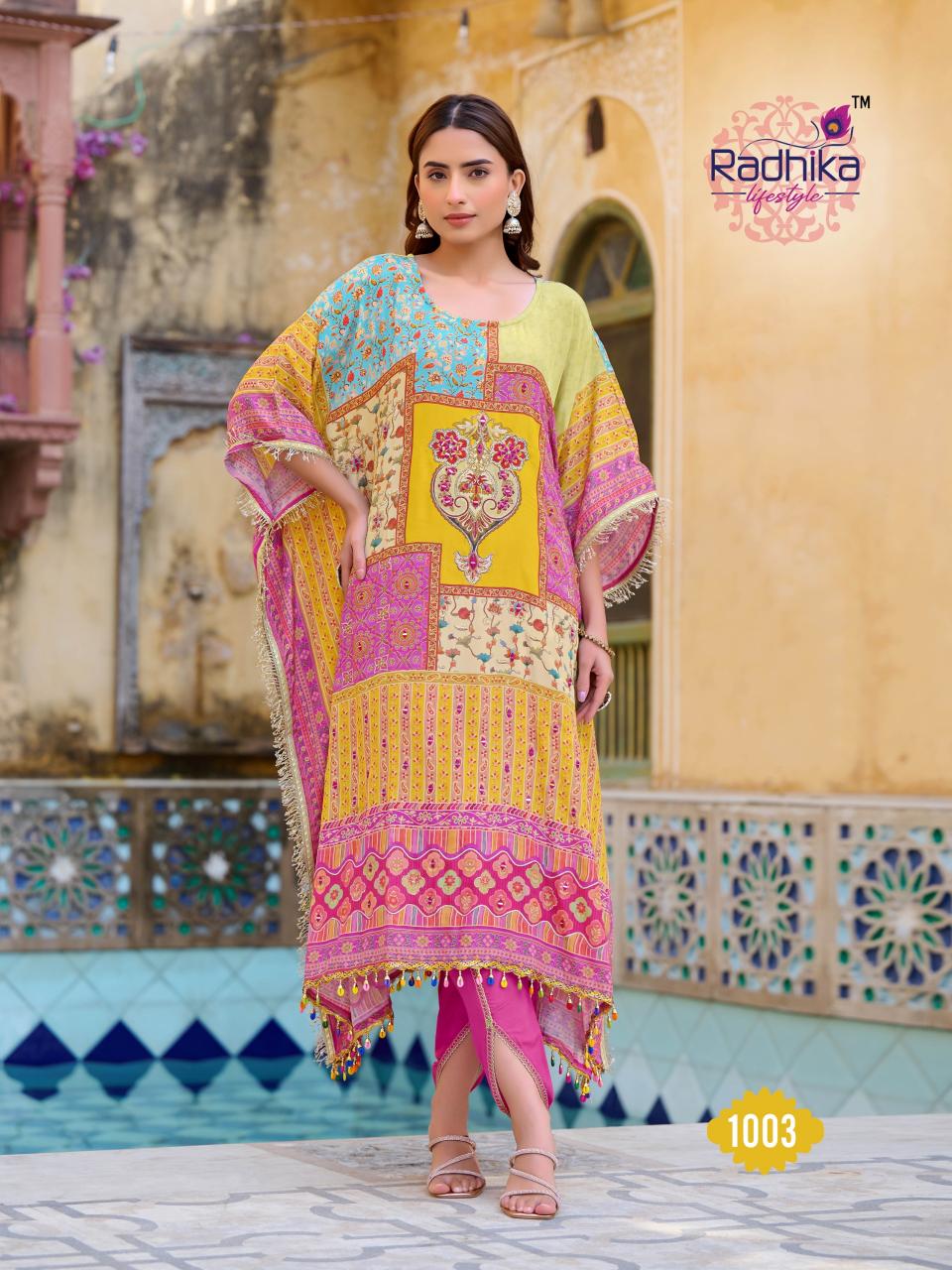 Radhika Lifestyle Noor vol 1 catalog buy kaftan kurti online india
