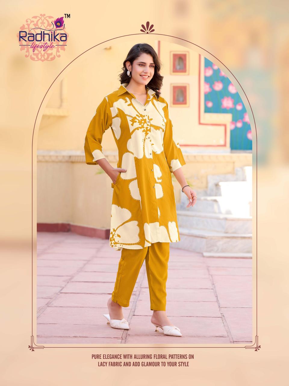Radhika Lifestyle Zalak Vol 1 catalog indo western cord set 