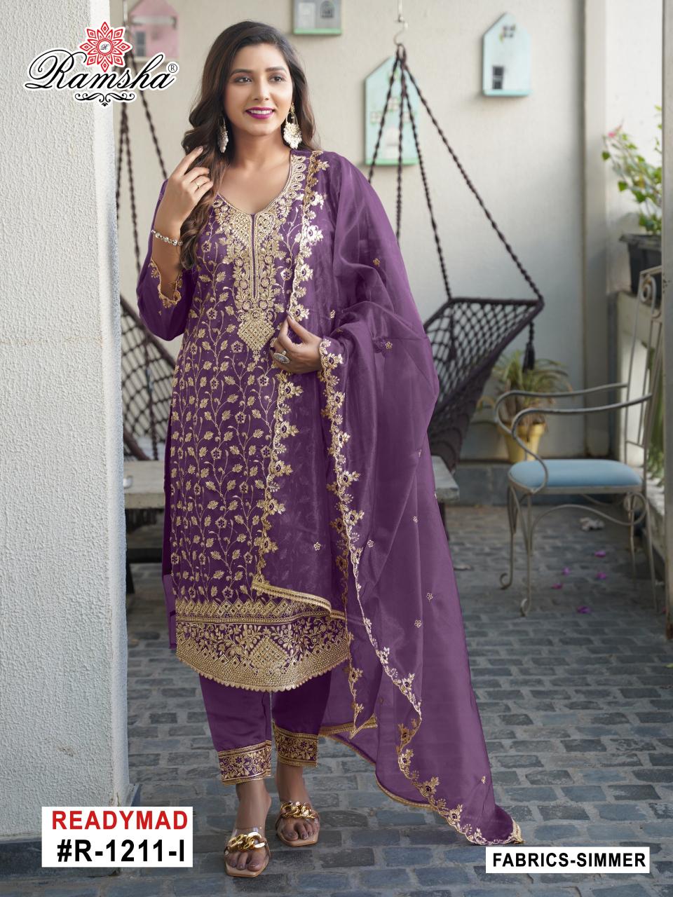 Ramsha R 1211 nx IJKL catalog pakistani stitched suits online
