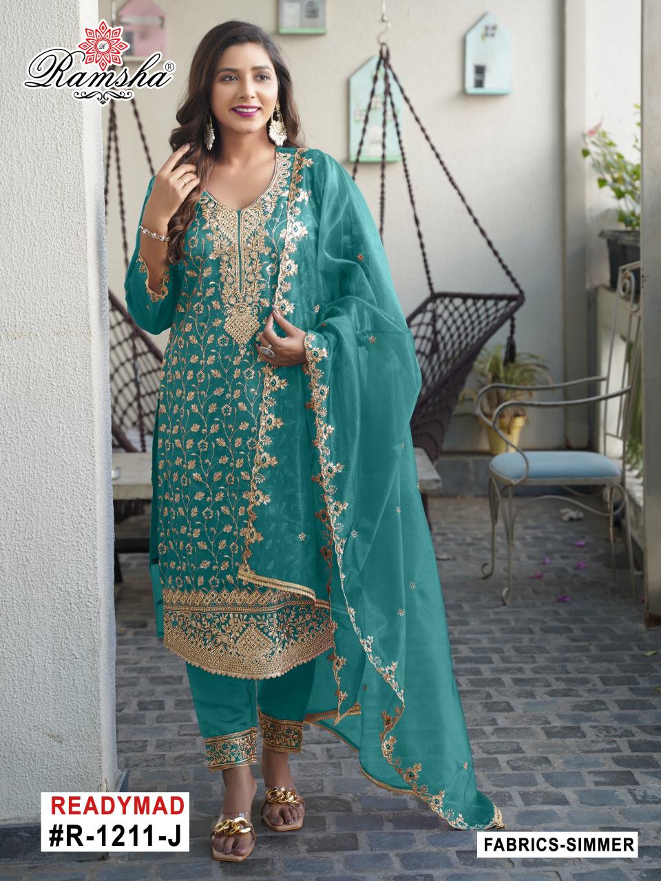 Ramsha R 1211 nx IJKL catalog pakistani stitched suits online
