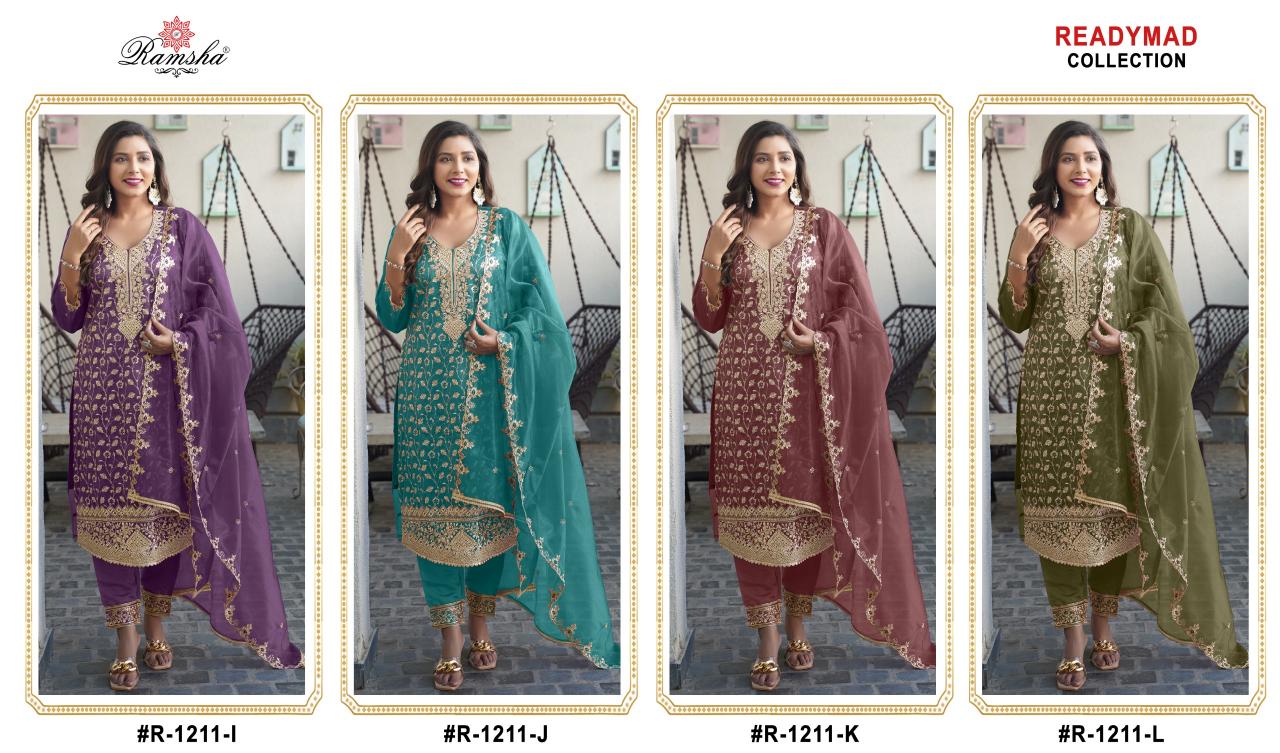 Ramsha R 1211 nx IJKL catalog pakistani stitched suits online