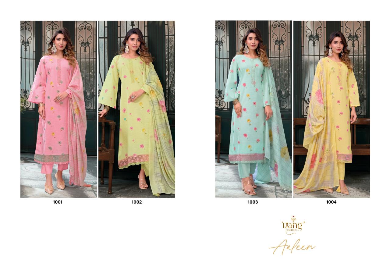 Rang Fashion Aaleen Catalog rajasthani dress material wholesale markets 