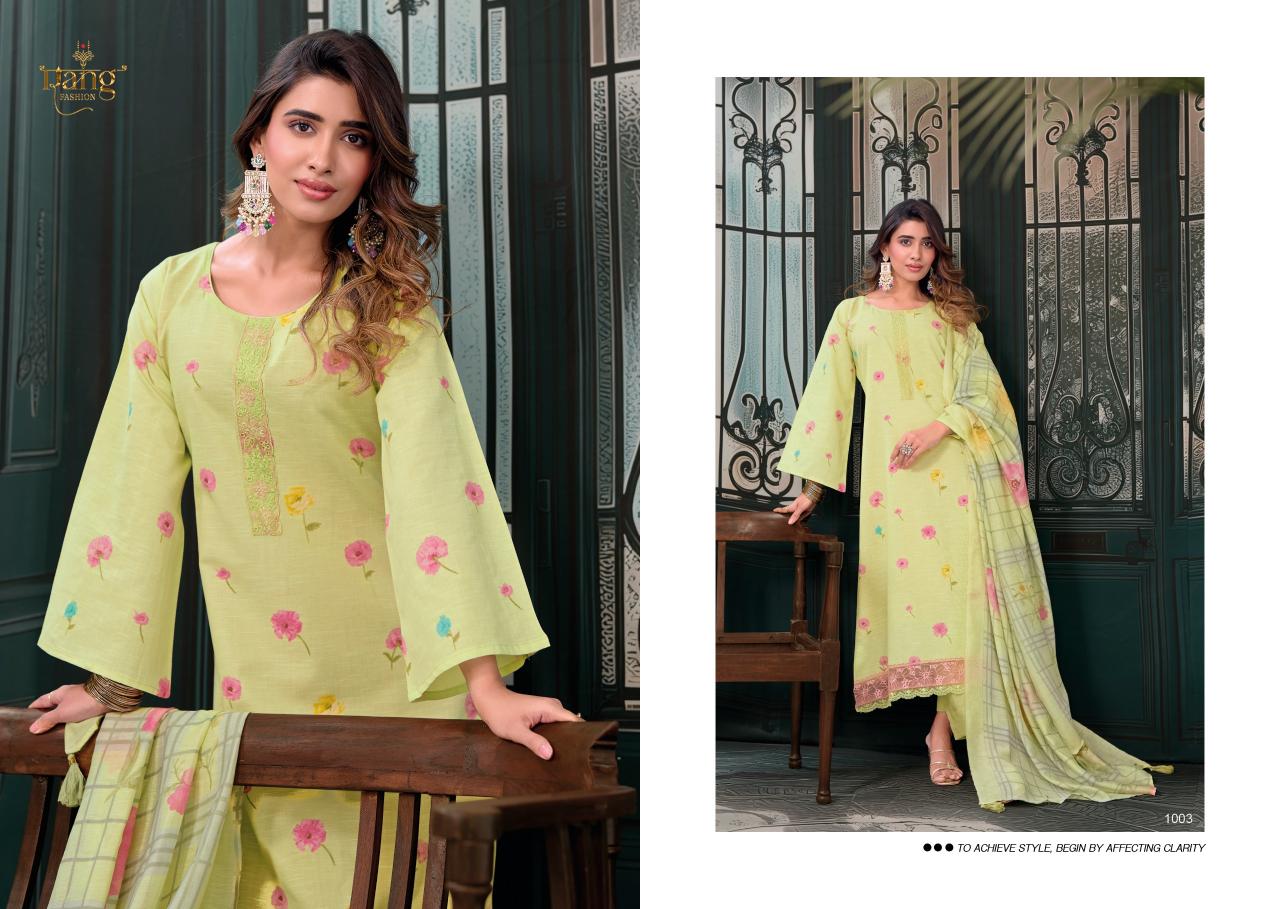 Rang Fashion Aaleen Catalog rajasthani dress material wholesale markets 