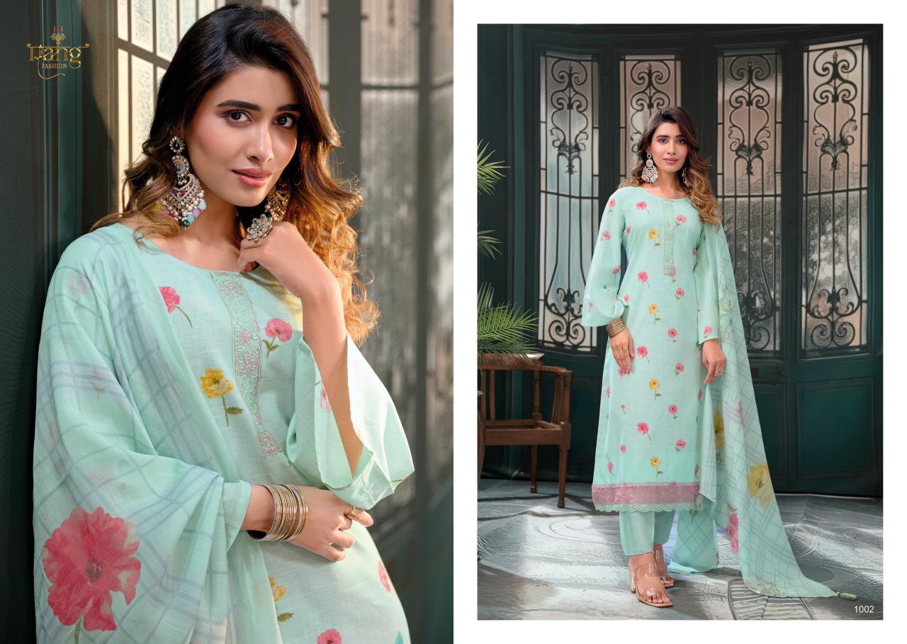 Rang Fashion Aaleen Catalog rajasthani dress material wholesale markets 