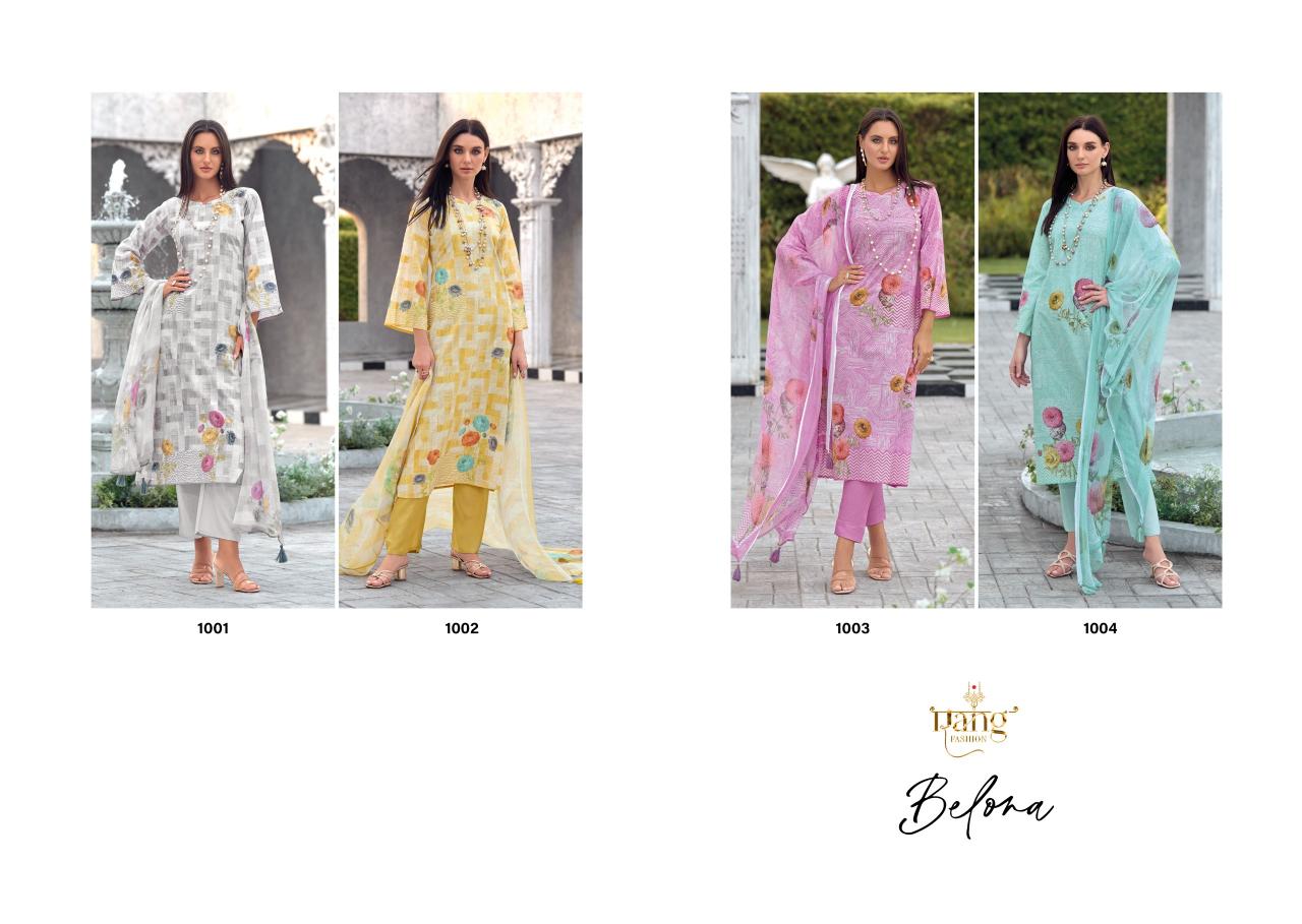 Rang Fashion Belona Catalog wholesale synthetic dress materials with price 