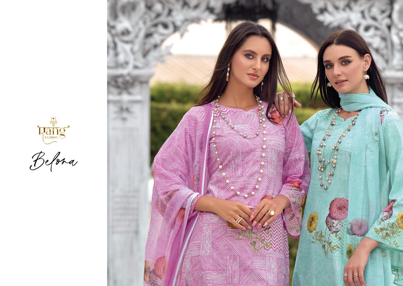 Rang Fashion Belona Catalog wholesale synthetic dress materials with price 