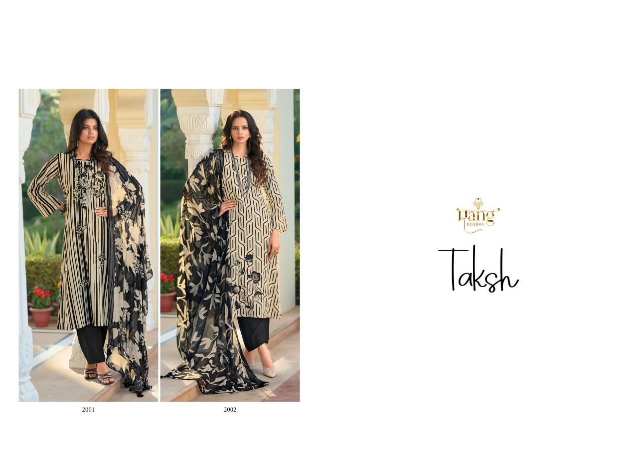 Rang Fashion Taksh Catalog wholesale dress material in rajkot
