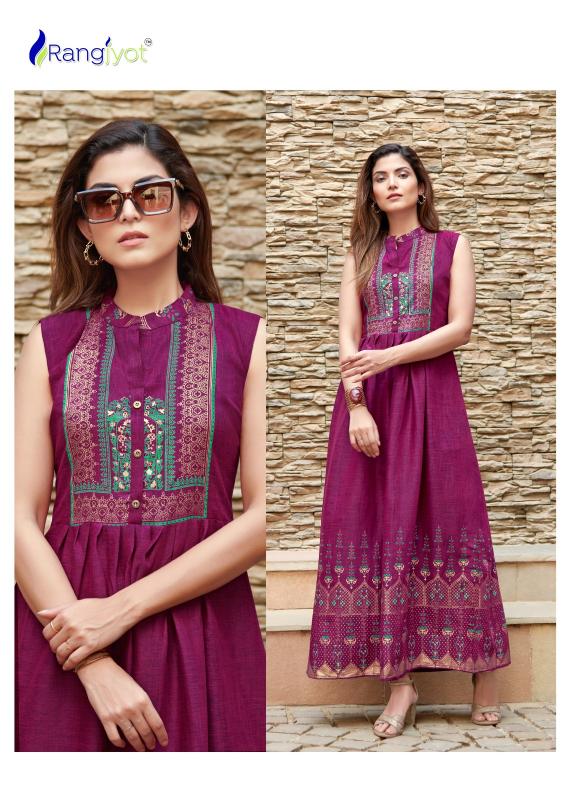 Rangjyot Charvi Vol 2 catalog maxi dress for women