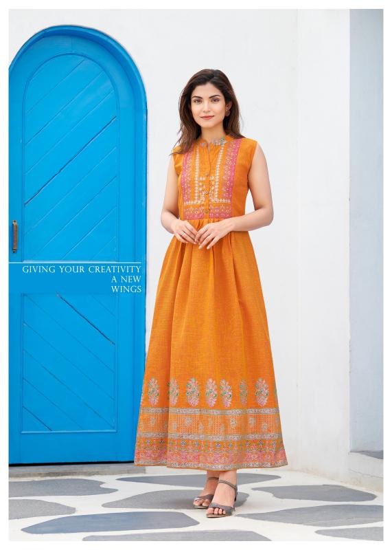Rangjyot Charvi Vol 2 catalog maxi dress for women