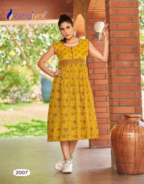 Rangjyot Summer Queen Vol 2 Catalog cotton western dress for women